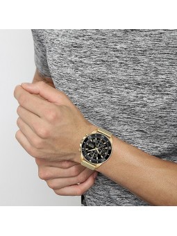 Montre Homme Hugo Boss Admiral  - Boîtier acier doré - Bracelet acier doré - Ref 1513906