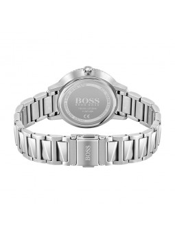Montre Femme Hugo Boss Signature  - Boîtier acier argenté - Bracelet acier argenté - Ref 1502539