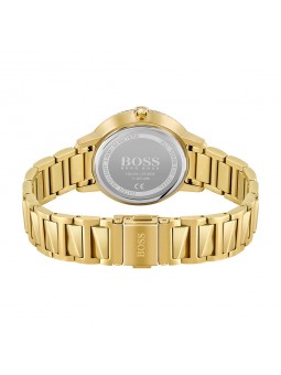 Montre Femme Hugo Boss Signature  - Boîtier acier doré - Bracelet acier doré - Ref 1502541