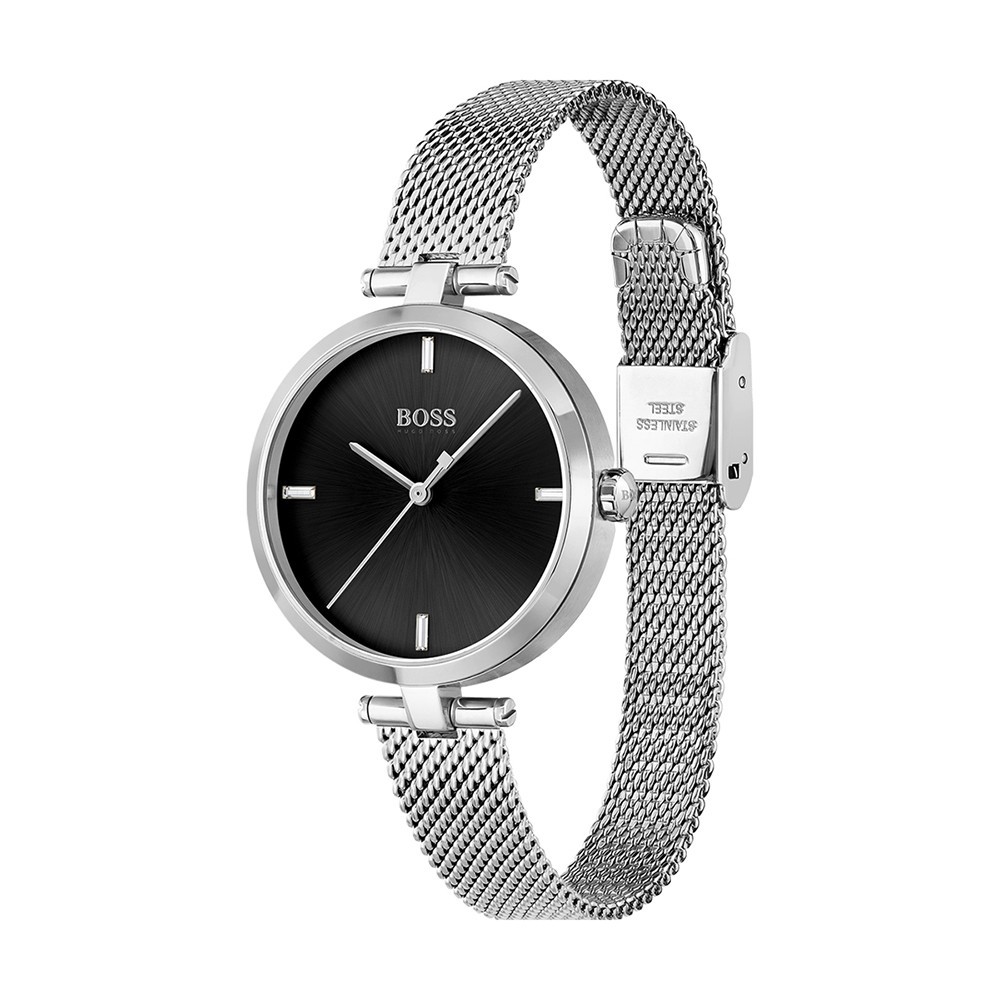 Montre Femme Hugo Boss Majesty Bo tier acier argent Bracelet