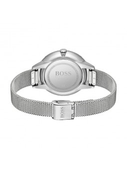 Montre Femme Hugo Boss Business  - Boîtier acier argenté - Bracelet acier argenté - Ref 1502611