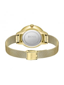 Montre Femme Hugo Boss Business  - Boîtier acier doré - Bracelet acier doré - Ref 1502612