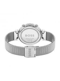 Montre Femme Hugo Boss Business  - Boîtier acier argenté - Bracelet acier argenté - Ref 1502625