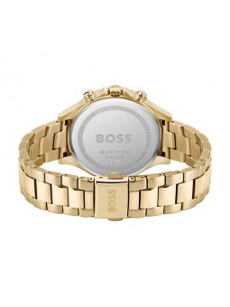 Montre Femme Hugo Boss Sport Lux  - Boîtier acier doré - Bracelet acier doré - Ref 1502628