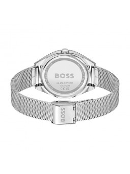 Montre Femme Hugo Boss Business  - Boîtier acier argenté - Bracelet acier argenté - Ref 1502638