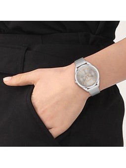 Montre Femme Hugo Boss Business  - Boîtier acier argenté - Bracelet acier argenté - Ref 1502638