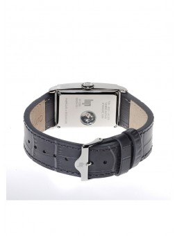 Montre Homme Lip Churchill T26 cadran blanc - Bracelet cuir gris
