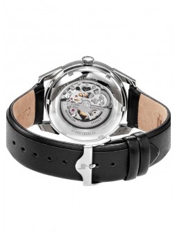 Montre Homme Lip Himalaya 40 mm Sablier cadran noir squelette - Bracelet cuir noir