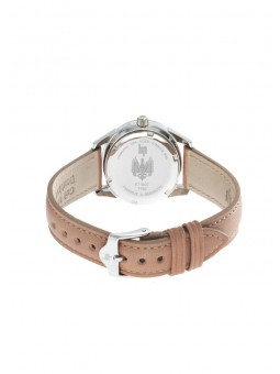 Montre Femme Lip Himalaya 29 mm au cadran blanc et Bracelet cuir beige