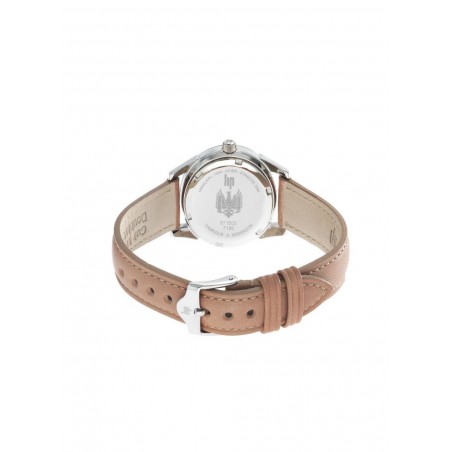Montre Femme Lip Himalaya 29 mm au cadran blanc et Bracelet cuir beige