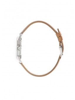 Lip Himalaya 29 mm au cadran blanc et bracelet cuir beige