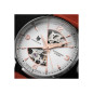 Montre Femme Lip Himalaya Sablier Dame 33 mm cadran blanc et Bracelet cuir oRange Montre Femme Lip Himalaya Sablier Dame 33 mm cadran blanc et Bracelet cuir oRange