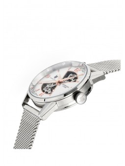 Montre Femme Lip Himalaya Sablier 33 mm cadran blanc et  maille milanaise - 671682