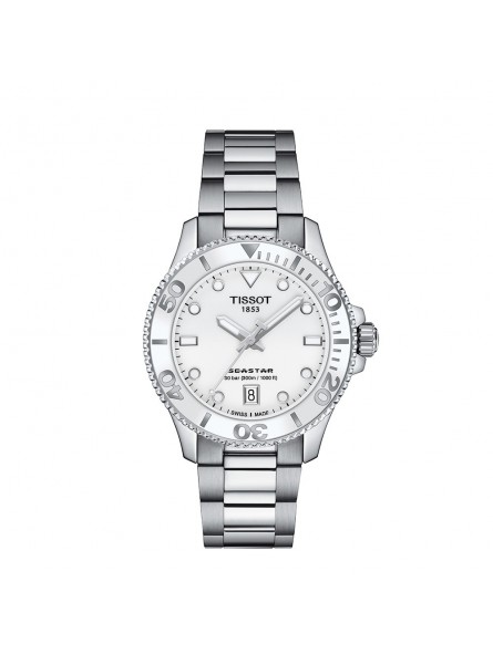 Montre Mixte - Unisexe Tissot Seastar 1000 36mm  T1202101101100 style Sport