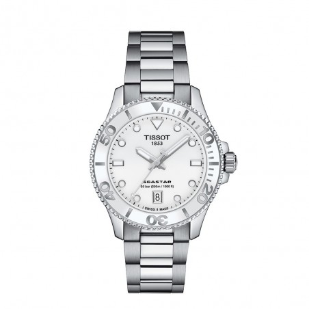 Montre Mixte - Unisexe Tissot Seastar 1000 36mm  T1202101101100 style Sport