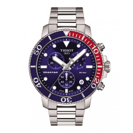 Montre Homme Tissot Seastar 1000 Quartz chronograph T1204171104103 style Sport