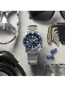 Montre Homme SEIKO 5 Sports Automatique Bleu Acier - SRPD51K1