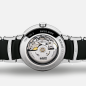 Rado - Montre Centrix automatique acier céramique coeur ouvert - Ref R30178152