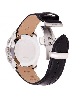 Montre Homme Tissot Couturier noir bracelet cuir - Réf. T0356171605100