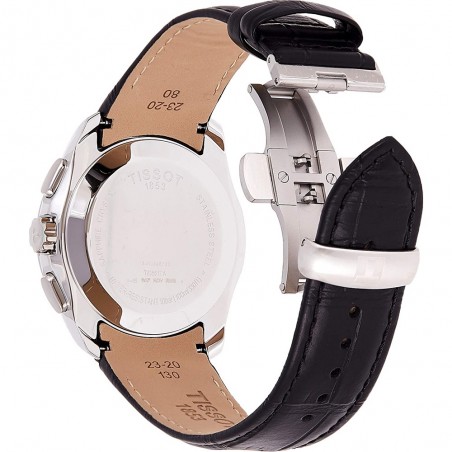 Montre Homme Tissot Couturier noir bracelet cuir - Réf. T0356171605100