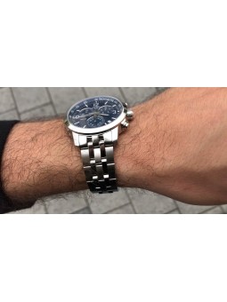 Montre Homme Tissot PRC 200 Chrono Sport Bleu Acier argenté - T1144171104700