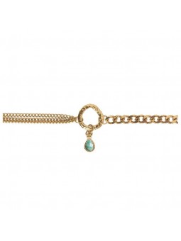 Bijoux Emma et Chloé - Bracelet chaîne Cherish - Amazonite