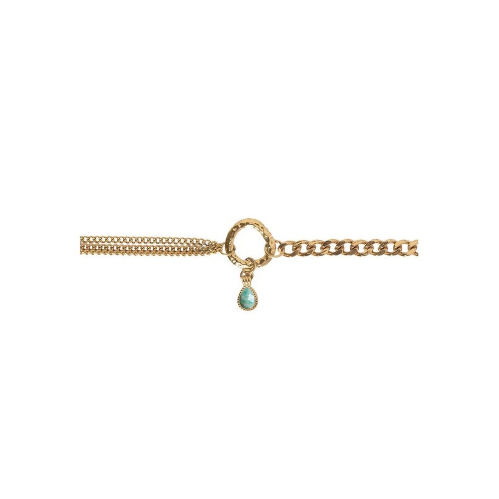 Bijoux Emma et Chloé - Bracelet chaîne Cherish - Amazonite