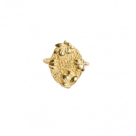 Bijoux Emma et Chloé - Bague large - Donoma - Doré