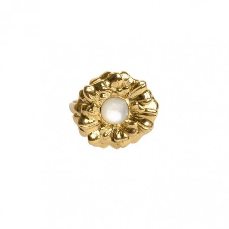 Bijoux Emma et Chloé - Bague - Ononis - Doré - Nacre