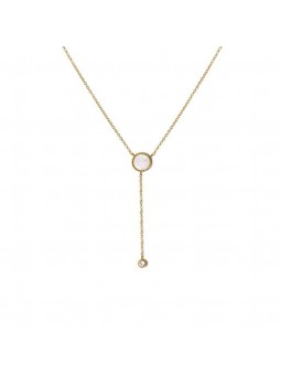 Bijoux Emma et Chloé - Collier - Sunna - Doré - Pierre de lune