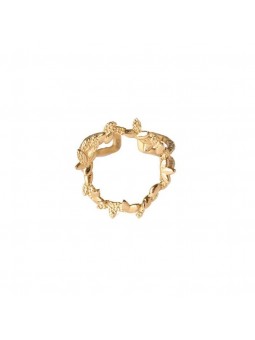 Bijoux Emma et Chloé - Bague large - Thalia - Doré