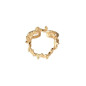 Bijoux Emma et Chloé - Bague large - Thalia - Doré