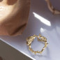 Bijoux Emma et Chloé - Bague large - Thalia - Doré
