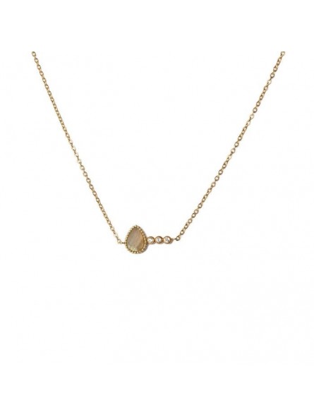 Bijoux Emma et Chloé - Collier - Tyche - Doré - Labradorite Bijoux Emma et Chloé - Collier - Tyche - Doré - Labradorite