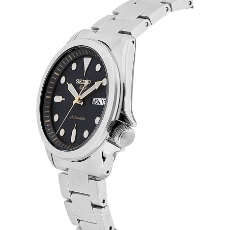 Montre Homme SEIKO Sport 5 Auto Noir Acier argenté - SRPE57K1