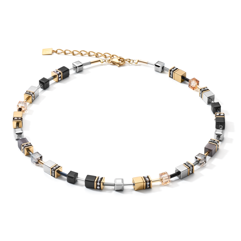 Coeur de Lion - Collier GEOCUBE gris-or - 2839101216