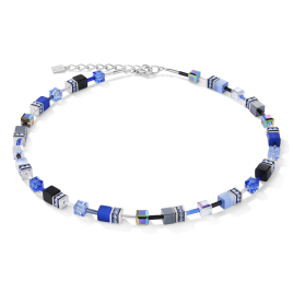 Coeur de Lion - Collier GeoCUBE bleu cobalte - 4014100712