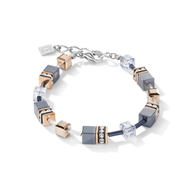 Coeur de Lion - Bracelet GeoCUBE bleu glacier - 4015300730