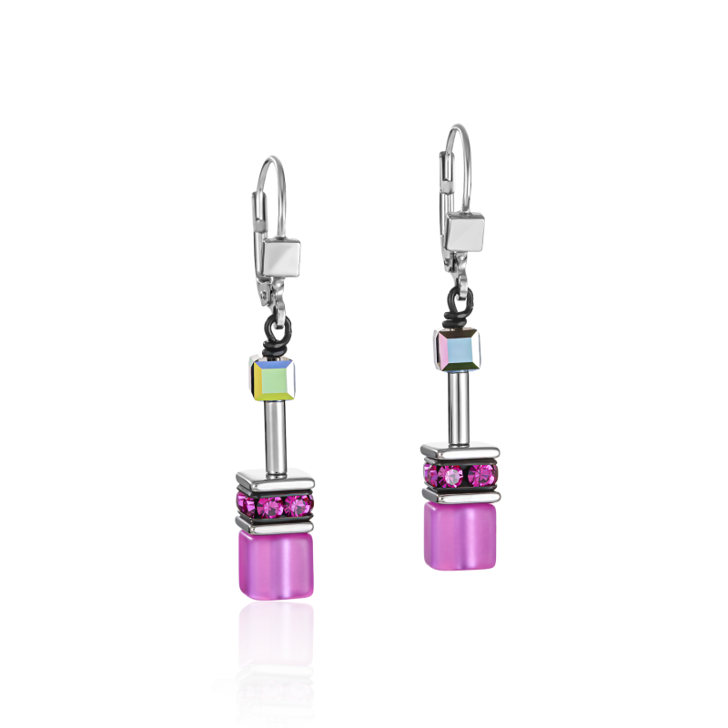 Coeur de Lion - Boucles d'oreille GeoCUBE Rose vif - 2838201520 Coeur de Lion - Boucles d'oreille GeoCUBE Rose vif - 2838201520