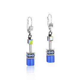 Coeur de Lion - Boucles d'oreille GeoCUBE bleu cobalt - 4014200712