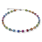 Coeur de Lion - Collier GeoCUBE classique polaris - strass multicolore - 4409101500
