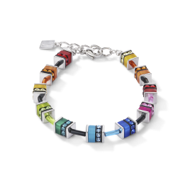 Coeur de Lion - Bracelet GeoCUBE classique polaris - strass multicolore - 4409301500
