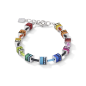 Coeur de Lion - Bracelet GeoCUBE classique polaris - strass multicolore - 4409301500