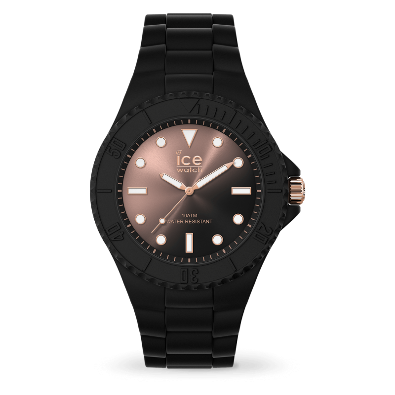 Montre Unisexe Ice Watch Generation - Boîtier résine Noir - Bracelet Silicone Noir - Réf. 019157