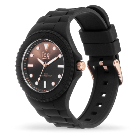 Montre Unisexe Ice Watch Generation - Boîtier résine Noir - Bracelet Silicone Noir - Réf. 019157