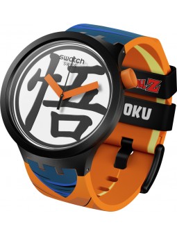 Montre Homme Swatch Collection Dragon Ball Z Goku X Swatch Sb01Z101