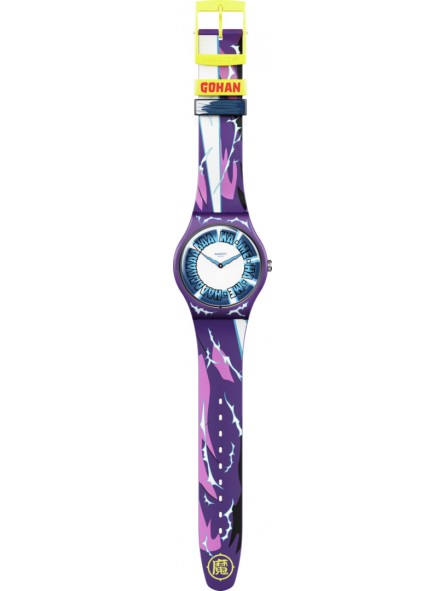 Montre Homme Swatch Collection Dragon Ball Z Gohan X Swatch Suoz345