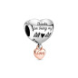 Pandora Bijou argent - Charm Pendant Coeur Love You Mom