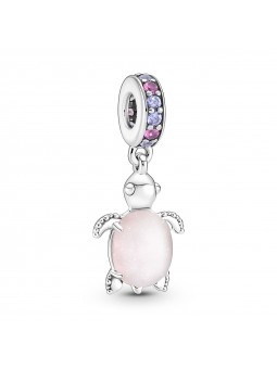Charm Pendant Murano Tortue de Mer Rose