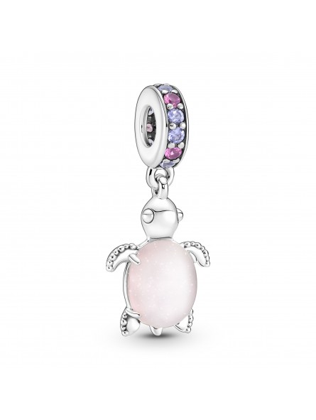 Charm Pendant Murano Tortue de Mer Rose